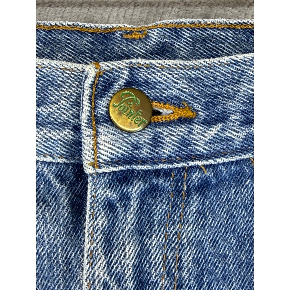 Pointer Brand Carpenter Jeans Mens 30 Workwear Blue Hammer Loop USA Made GOOD - Picture 4 of 13